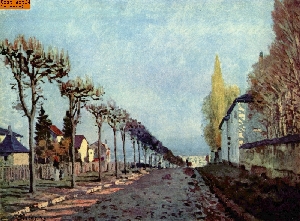 Landstra�e bei S�vres nach Sisley
